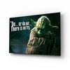 Words of Yoda Glass Wall Art by Insigneart USA