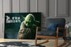 Words of Yoda Glass Wall Art by Insigneart USA