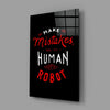 Make Mistakes Glass Wall Art by Insigneart USA