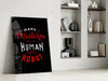 Make Mistakes Glass Wall Art by Insigneart USA