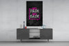 No Pain No Gain Glass Wall Art by Insigneart USA