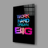 Dream Big Glass Wall Art by Insigneart USA