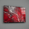 Red Marbellous Glass Wall Art by Insigneart USA