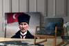 Ataturk Glass Wall Art by Insigneart USA