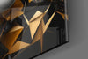 Golden Face Glass Wall Art by Insigneart USA