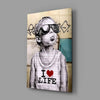 I Love Life Glass Wall Art by Insigneart USA
