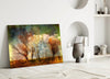 Autumn Trees Glass Wall Art by Insigneart USA