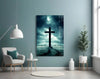 Cross Glass Wall Art by Insigneart USA