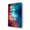 Nothing Impossible Glass Wall Art by Insigneart USA