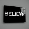 Believe Glass Wall Art by Insigneart USA