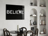 Believe Glass Wall Art by Insigneart USA