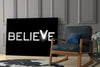 Believe Glass Wall Art by Insigneart USA