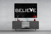 Believe Glass Wall Art by Insigneart USA