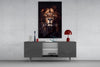 Lion Glass Wall Art by Insigneart USA