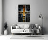 Lion Glass Wall Art by Insigneart USA