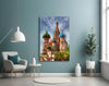 Saint Basil's Cathedral Glass Wall Art by Insigneart USA