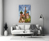 Saint Basil's Cathedral Glass Wall Art by Insigneart USA
