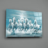 White Horses Glass Wall Art by Insigneart USA