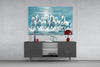 White Horses Glass Wall Art by Insigneart USA