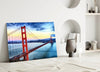 Golden Gate Bridge Glass Wall Art by Insigneart USA