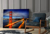 Golden Gate Bridge Glass Wall Art by Insigneart USA