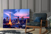 Tokyo Tower Twilight Glass Wall Art by Insigneart USA