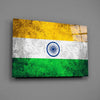 Flag of India Glass Wall Art by Insigneart USA