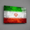 Flag of Iran Glass Wall Art by Insigneart USA