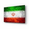 Flag of Iran Glass Wall Art by Insigneart USA