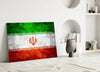 Flag of Iran Glass Wall Art by Insigneart USA