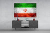 Flag of Iran Glass Wall Art by Insigneart USA