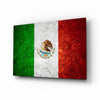 Flag of Mexico Glass Wall Art by Insigneart USA