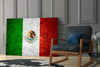 Flag of Mexico Glass Wall Art by Insigneart USA
