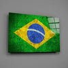 Flag of Brasil Glass Wall Art by Insigneart USA