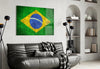 Flag of Brasil Glass Wall Art by Insigneart USA