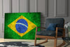 Flag of Brasil Glass Wall Art by Insigneart USA