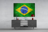 Flag of Brasil Glass Wall Art by Insigneart USA