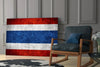Flag of Tayland Glass Wall Art by Insigneart USA