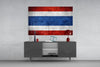 Flag of Tayland Glass Wall Art by Insigneart USA