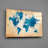 World Map Glass Wall Art by Insigneart USA