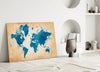 World Map Glass Wall Art by Insigneart USA