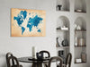 World Map Glass Wall Art by Insigneart USA