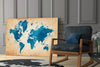 World Map Glass Wall Art by Insigneart USA