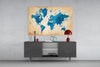 World Map Glass Wall Art by Insigneart USA