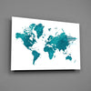 World Map Glass Wall Art by Insigneart USA