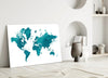 World Map Glass Wall Art by Insigneart USA