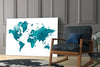 World Map Glass Wall Art by Insigneart USA