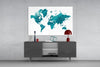 World Map Glass Wall Art by Insigneart USA