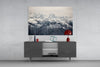 Snowy Mountains Glass Wall Art by Insigneart USA