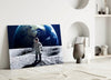 Space Walk Glass Wall Art by Insigneart USA